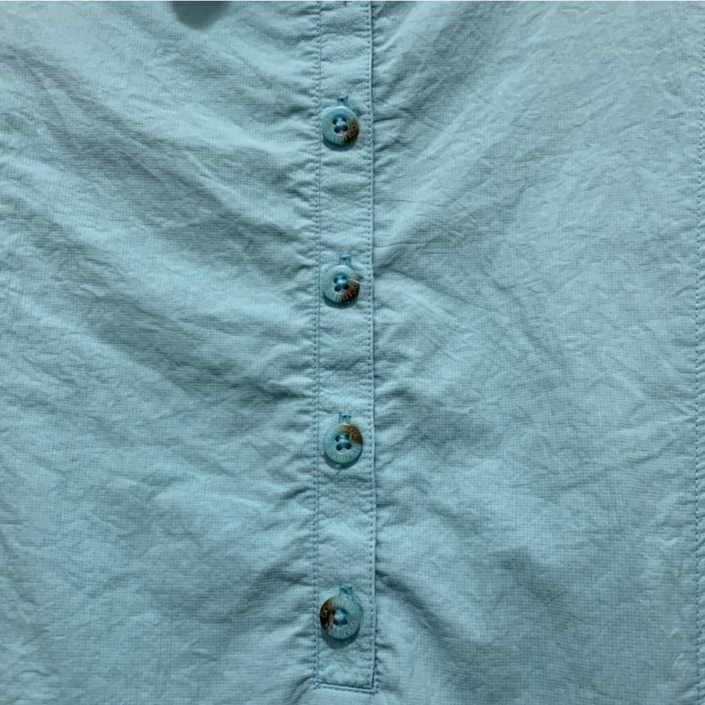 Columbia Light Blue Long Sleeve Shirt Sz M - Picture 3 of 8